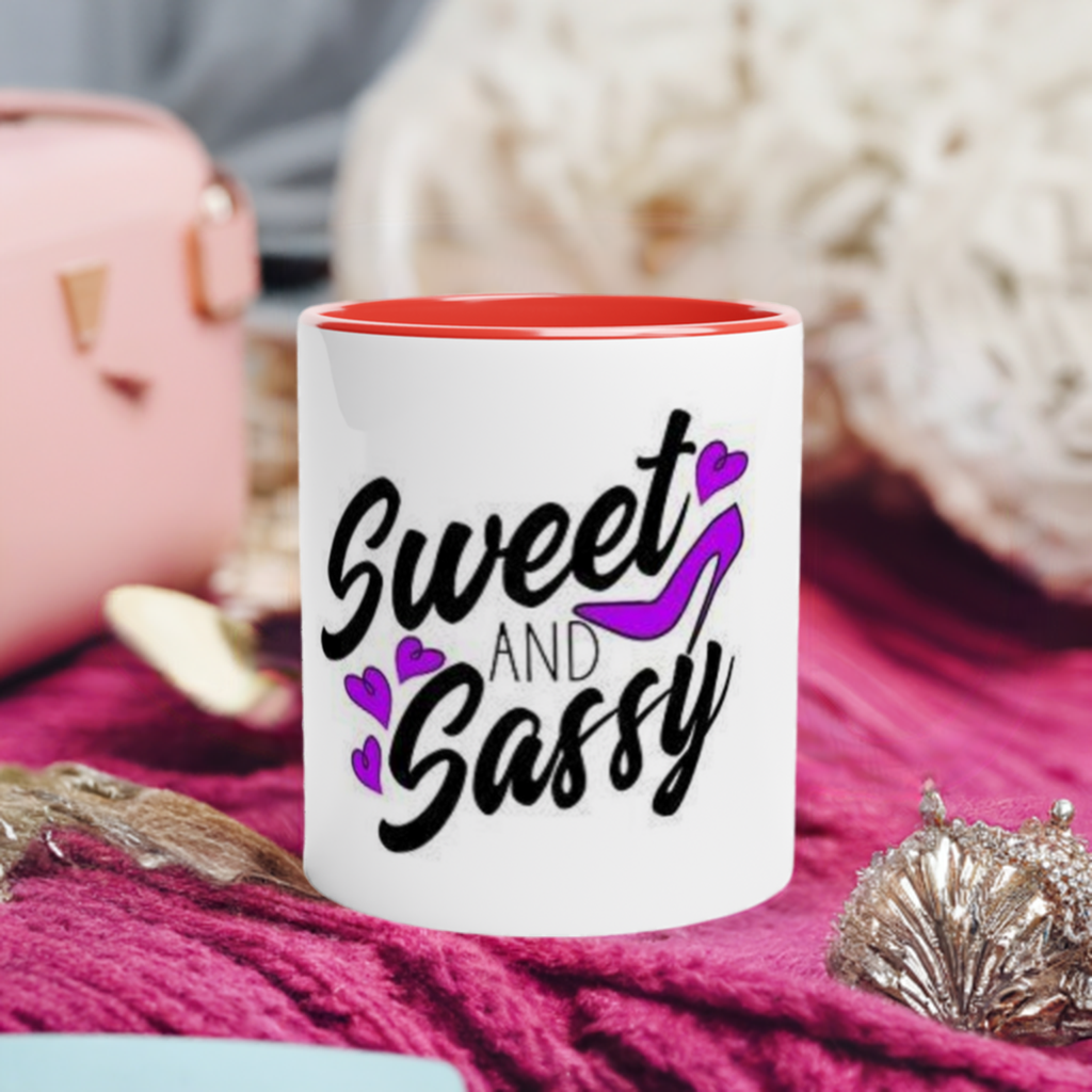 Sweet and Sassy Mug with Color Inside