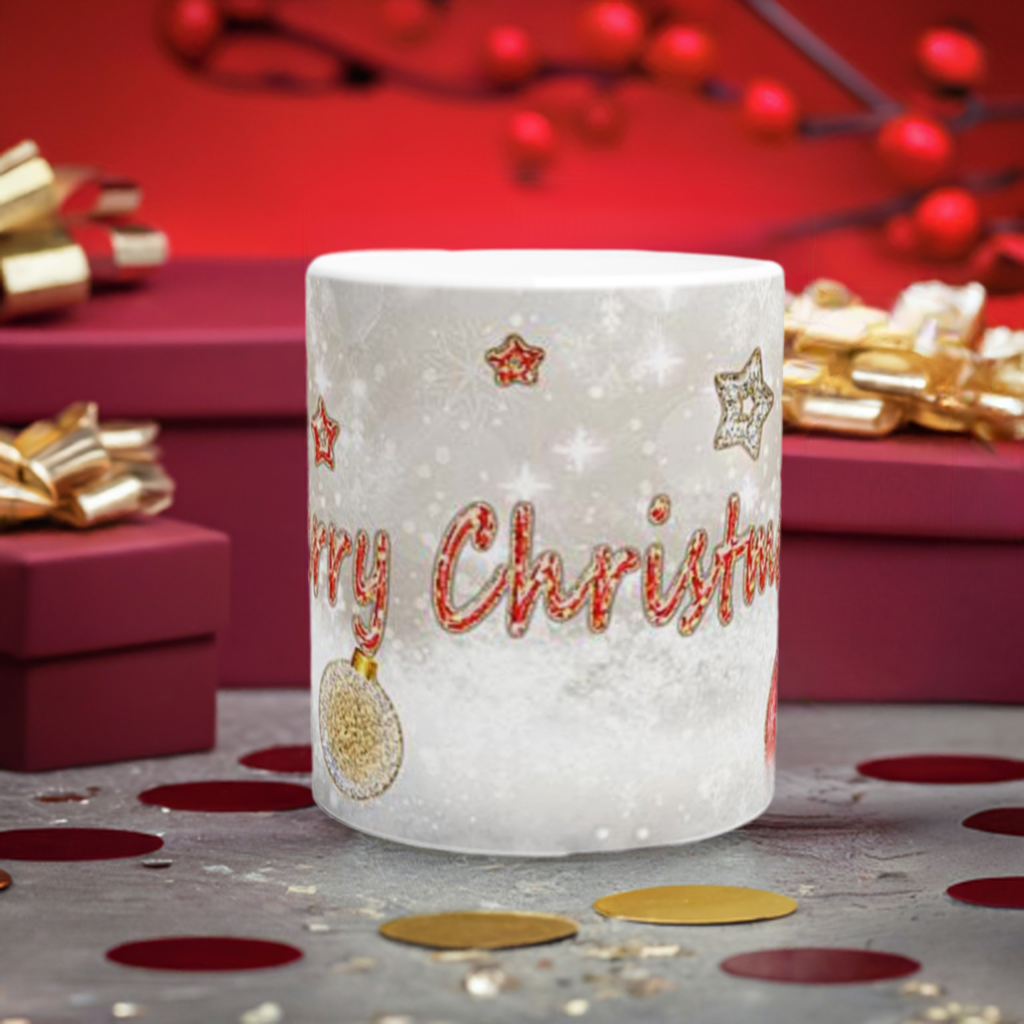 Merry Christmas Bells Ceramic Mug