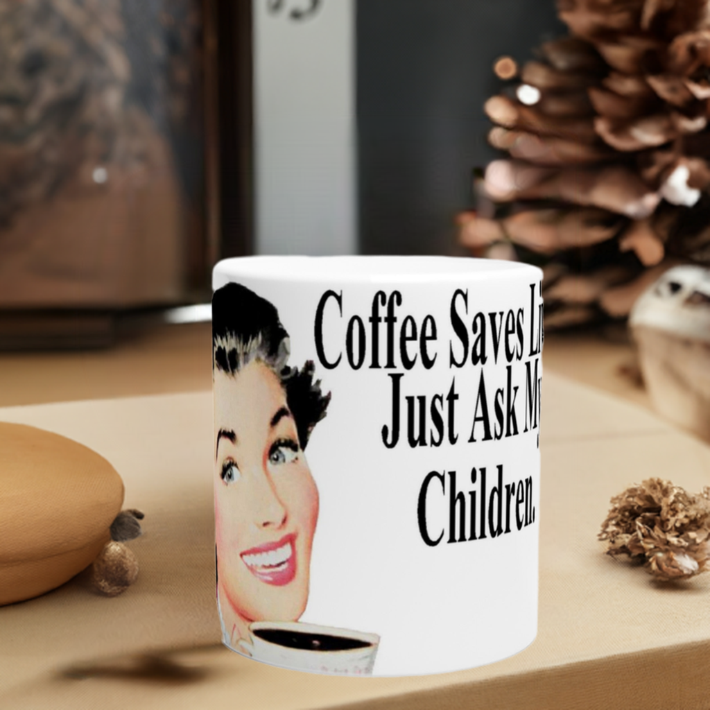 Coffee Saves Lives 11oz Ceramic Mug