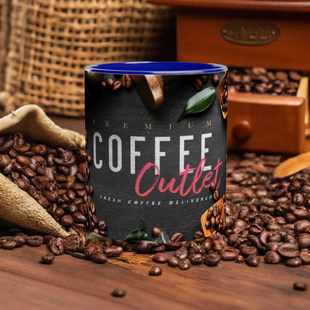 Premium Coffee Outlet Mug with Color Inside