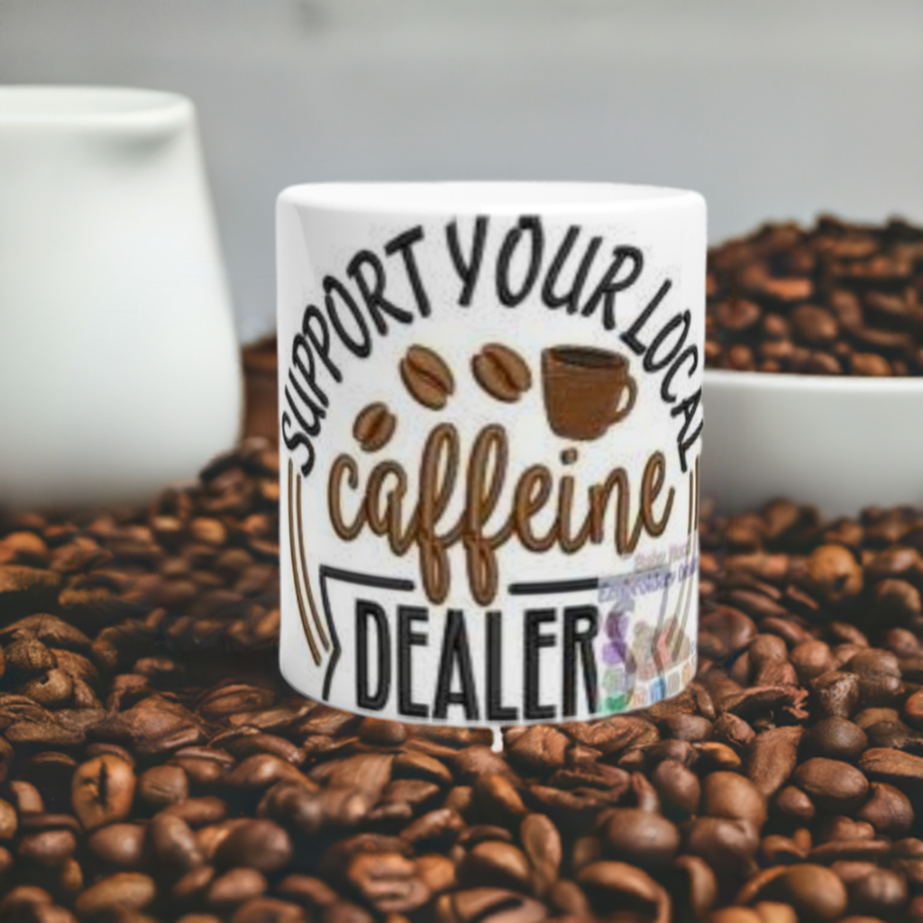 Support your local Caffeine Dealers Mug