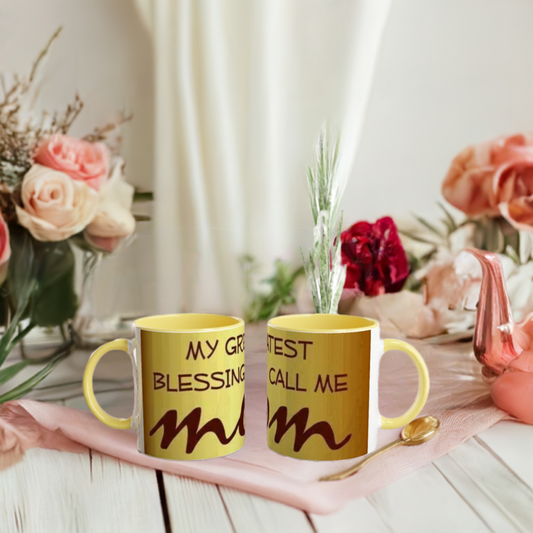 My Greatest Blessings Call Me Mom Ceramic Mug