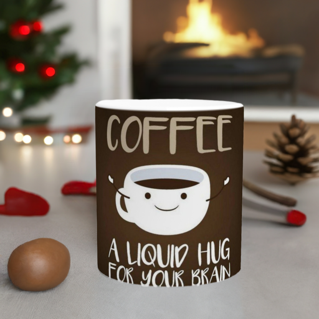 A Liquid Hug For Your Brain Ceramic Mug