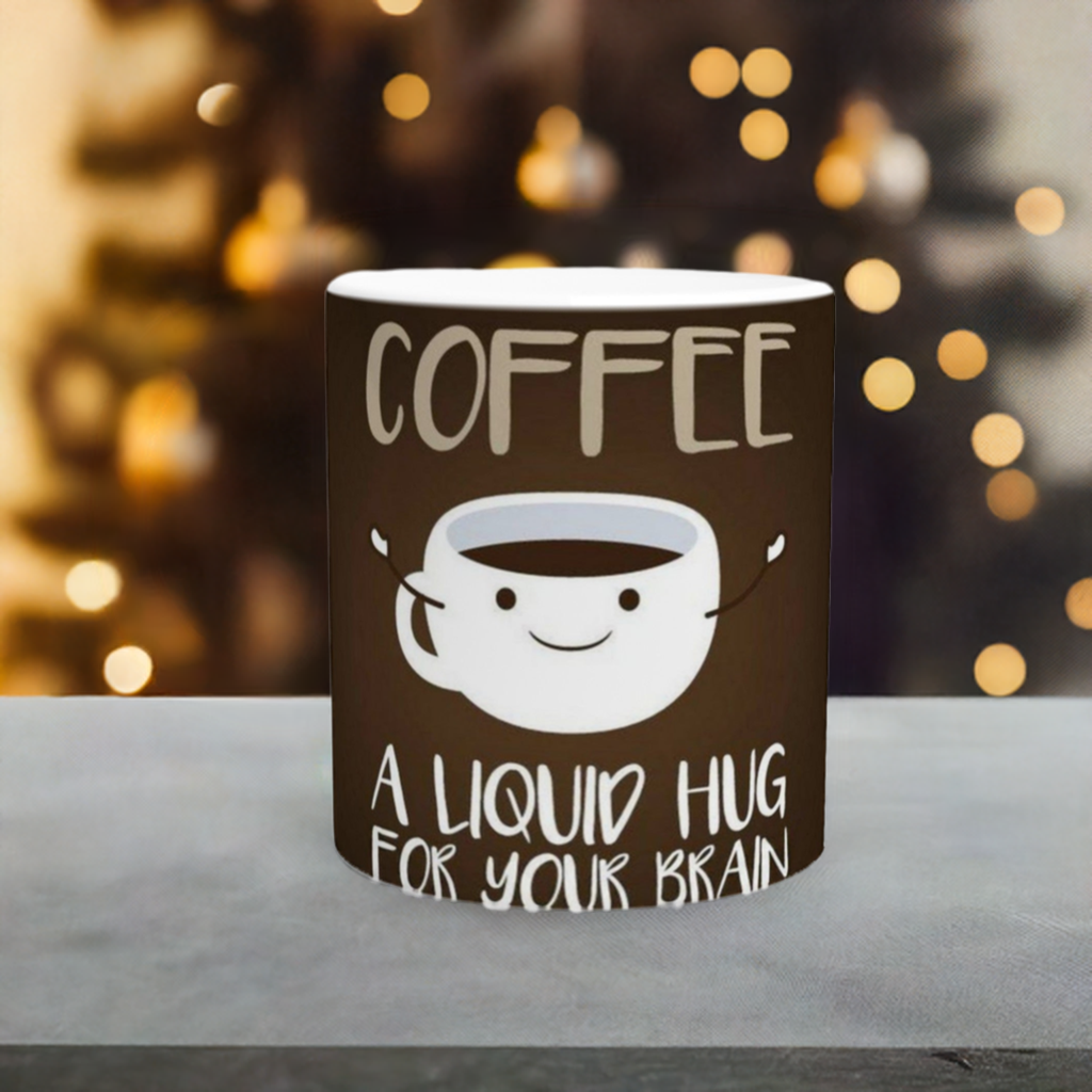 A Liquid Hug For Your Brain Ceramic Mug